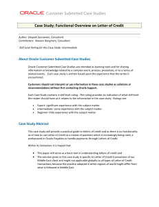 case study on letter of credit