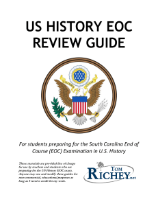US History EOC Review Guide