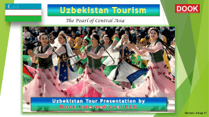 Tashkent, Uzbekistan Tour Presentation
