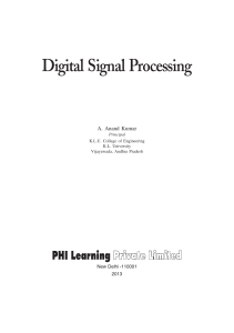 Digital Signal Processing Anand Kumar