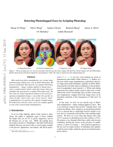 Detecting Photoshopped Faces by Scripting Photoshop - Machine Learning
