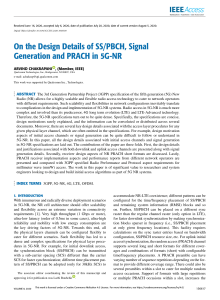 On the Design Details of SS PBCH Signal Generation and PRACH in 5G-NR