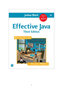 [JAVA][Effective Java 3rd Edition]