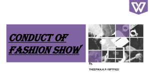 Fashion show ppt