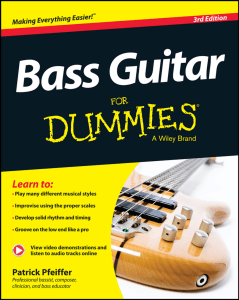 Bass Guitar For Dummies, 3rd Edition by Pfeiffer, Patrick Lee