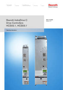 Rexroth IndraDrive C Drive Controllers Operating Instructions