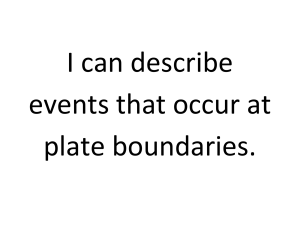 I can - Tectonic Plates