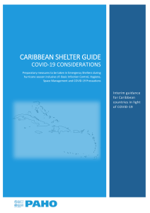 PAHO WHO-Basic-Shelter Guide-For-The-Caribbean-Hurricane Season-COVID-19