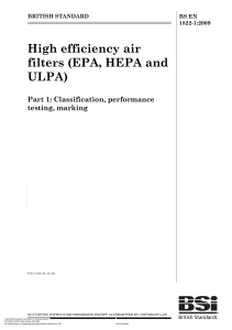 EN1822-1-2009Highefficiencyairfilters(EPA,HEPAandULPA)Part1Classification,performance