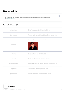 Tarjetas de Nacionalidades