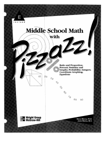 Pizzazz MSM Book E