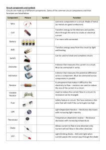 Circuit components and symbols (1)