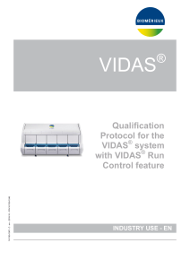 User Manual Supplements - 161150-1087 - C - en - VIDAS  4.10  Qualification Protocol (1)