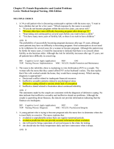 Female Reproductive Health: Textbook Chapter