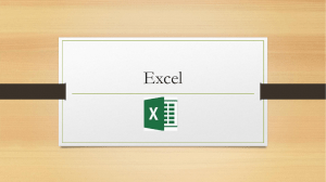 Intro to Excel powerpoint & Assignment