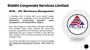 3PL Warehouse Management Services - RCSL