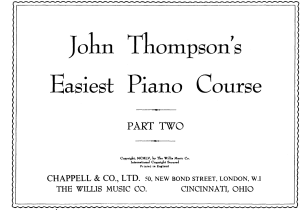 John Thompson - Easiest Piano Course 2