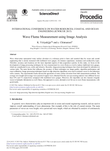 Wave Flume Measurement using Image Analysis