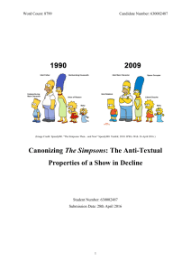 Canonizing The Simpsons The Anti Textual