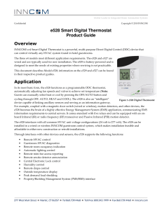 e528 thermostat Manual