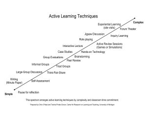 Active Learning Techniques