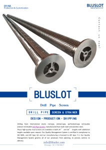 A guide to Drill Pipe Screen - Bluslot