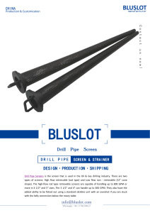 Buy Drill Pipe Screen at the Best Price - Bluslot