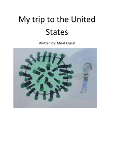 My trip to the united states