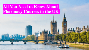 All You Need to Know About Pharmacy Courses in the UK