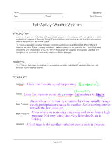 Block1 Kami Weather variables lab