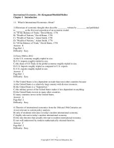 International Economics Test Questions