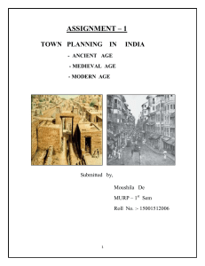 TOWN PLANNING IN INDIA ANCIENT AGE MEDIE