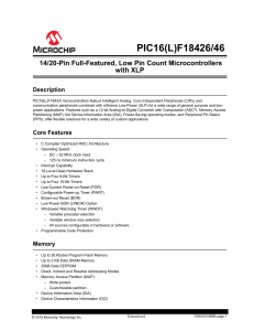 PIC16F18446 Datasheet