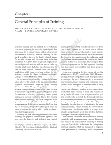 General Principles of Training