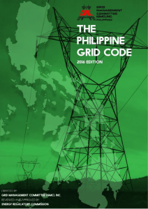 PHILIPPINE GRID CODE 2016 Edition