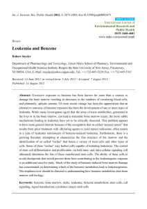 2012 LEUKEMIA AND BENZENE