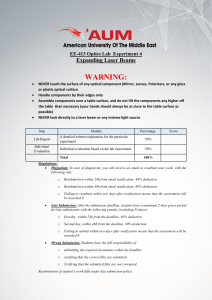Optics Lab: Expanding Laser Beams Experiment