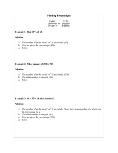 Chapter 1 Review Sheet