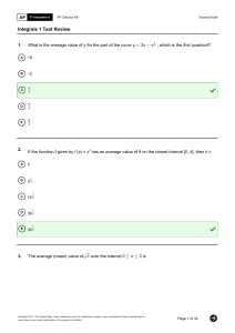 integrals test 1 review solutions includes ftoc part 1 and 2