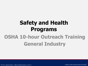 Safety and Health Programs v-03-01-17