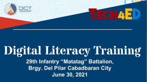 Digital Literacy Training Beginners AOR