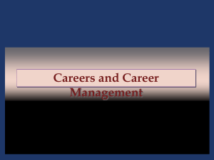 Careers and Career Management 