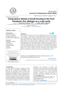 Living Space Needs of Small Housing in the Post Pandemic Era: Malaga as a case stud