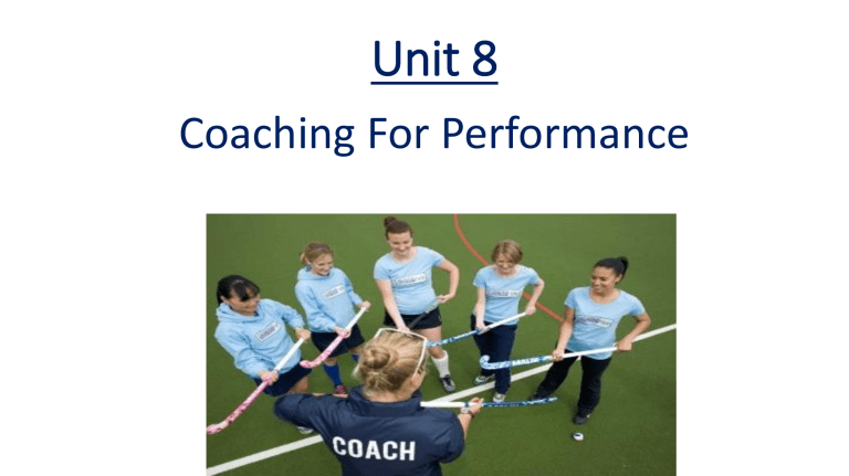 unit 8 coaching for performance assignment 2