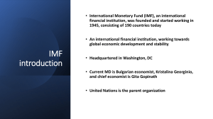 International monetary fund Basics
