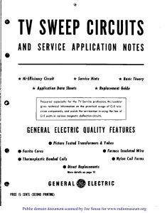 TV Sweep Circuits GE OCR rm