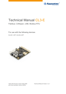 CL3E CANopen USB ModbusRTU Technical-Manual V3.2.1 (1)