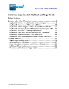 Merger Models Advance (1)