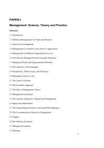 Management Science Theory and Practice (1)