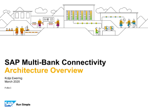 SAP Multi-Bank Connectivity Architecture Introduction 2020